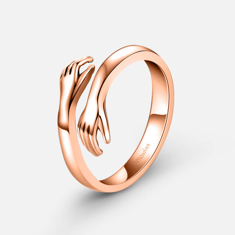 Personalisierter Umarmungsring Roségold