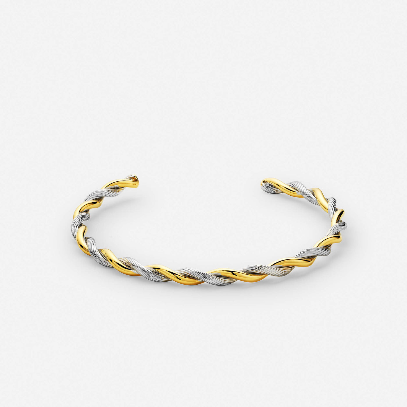 Dual Twist Bangle Bracelet
